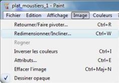 Redimensionnement avec MS Paint